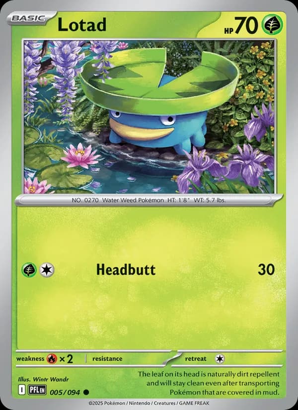 Lotad, carta 005 de Phantasmal Flames