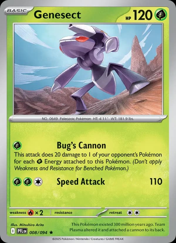 Genesect, carta 008 de Phantasmal Flames