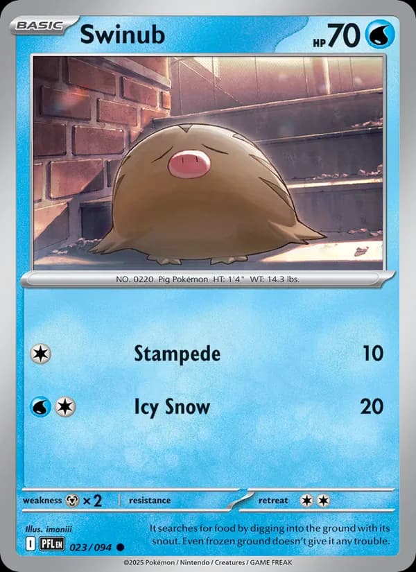 Swinub, carta 023 de Phantasmal Flames