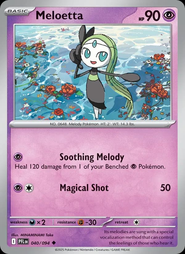 Meloetta, carta 040 de Phantasmal Flames