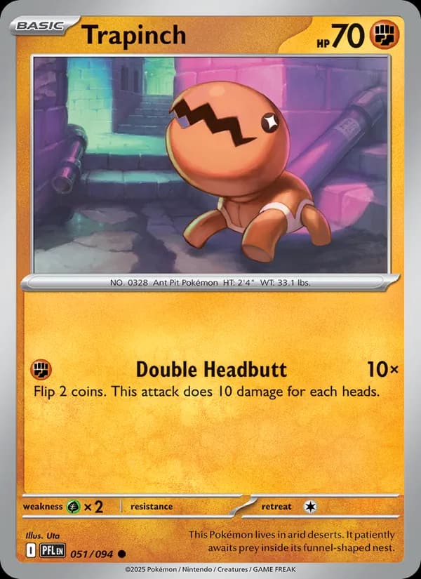 Trapinch, carta 051 de Phantasmal Flames