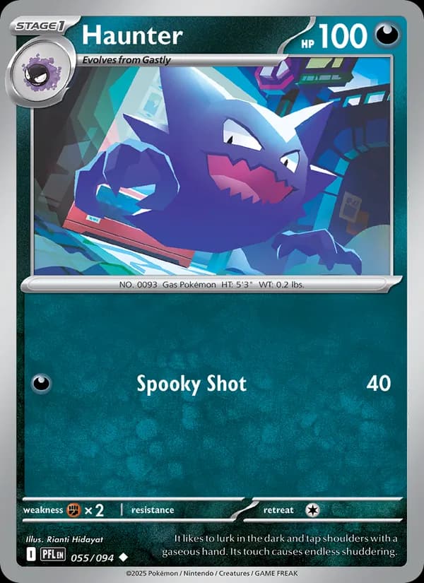 Haunter, carta 055 de Phantasmal Flames