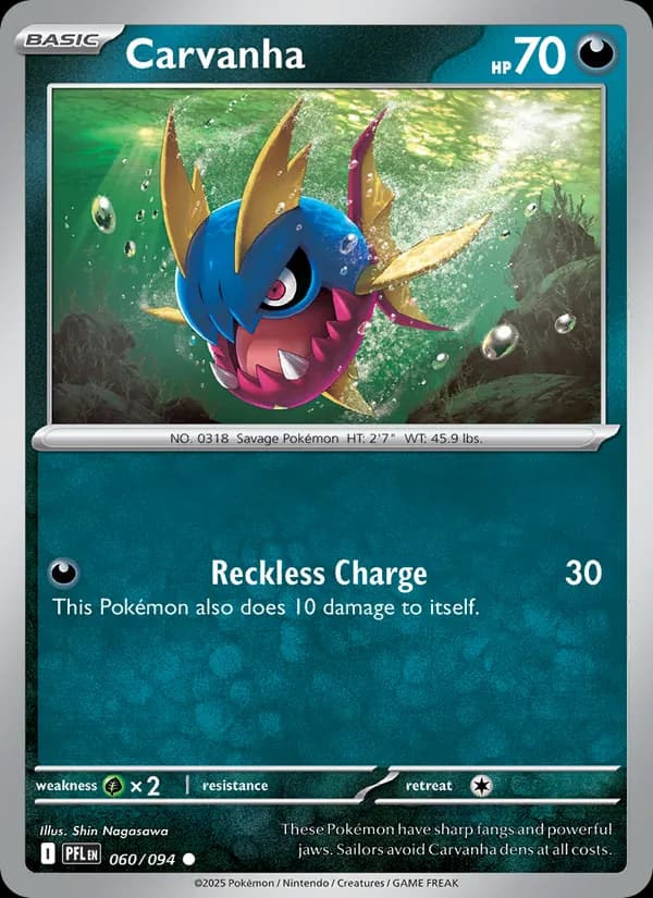Carvanha, carta 060 de Phantasmal Flames