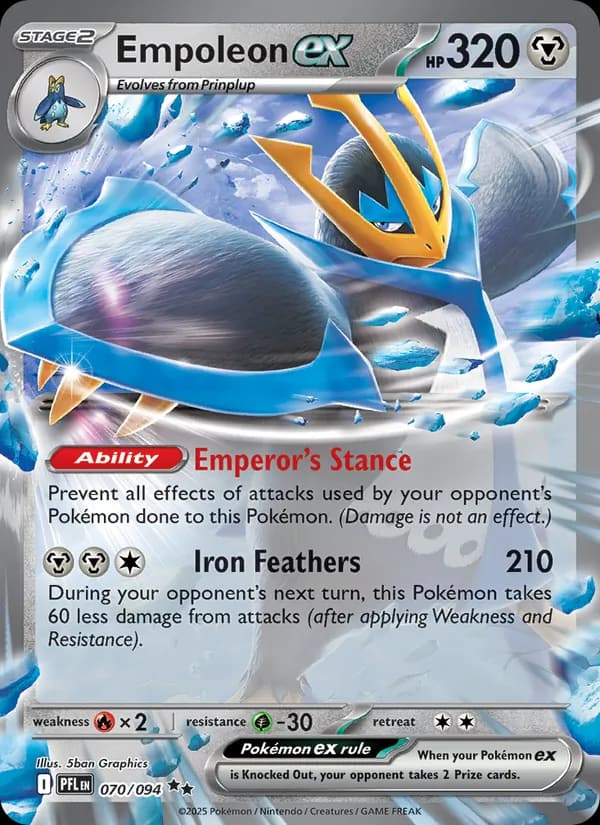 Empoleon ex, carta 070 de Phantasmal Flames