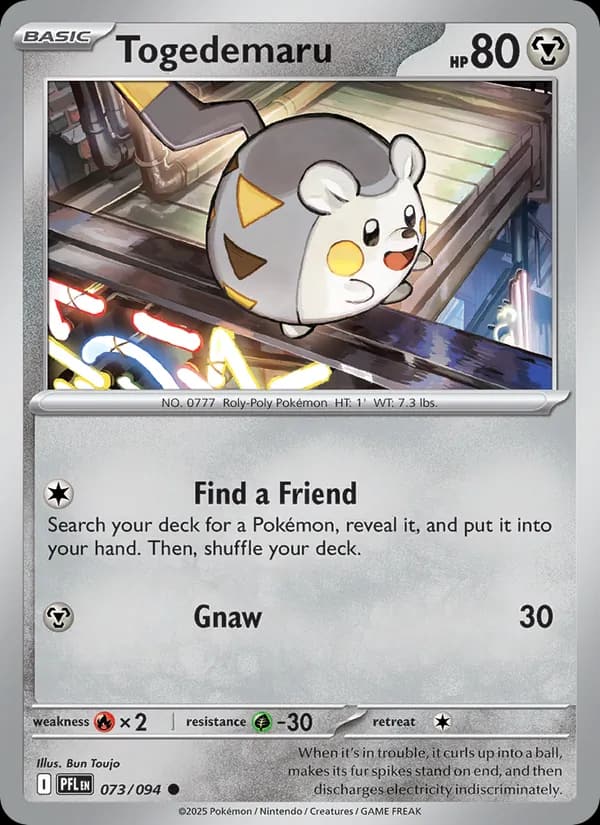 Togedemaru, carta 073 de Phantasmal Flames