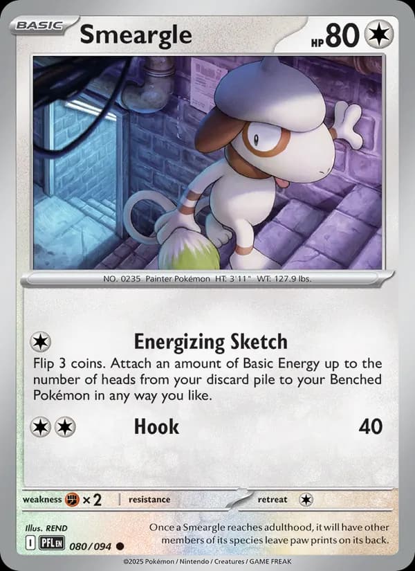 Smeargle, carta 080 de Phantasmal Flames
