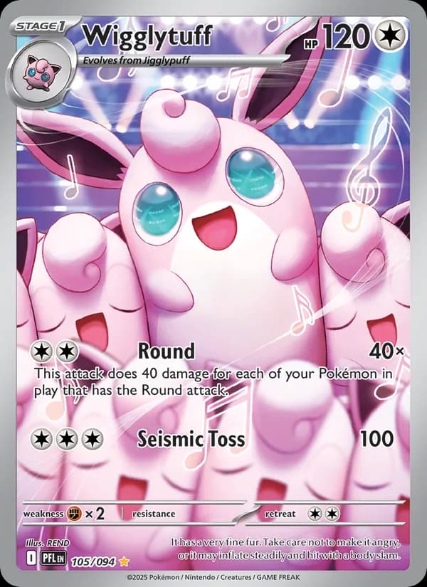 Wigglytuff, carta 105 de Phantasmal Flames