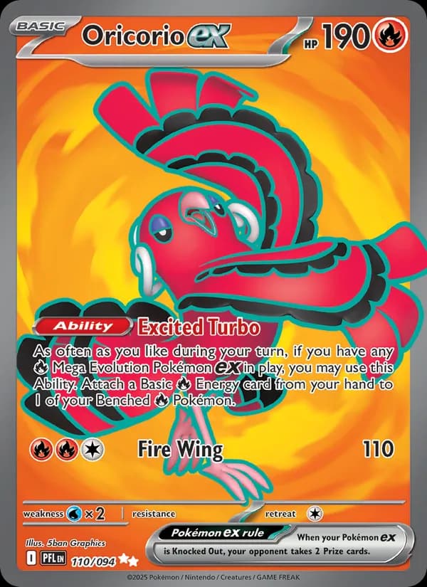 Oricorio ex, carta 110 de Phantasmal Flames