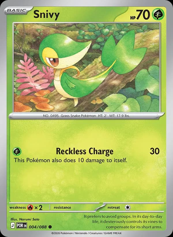 Snivy, carta 004 de Perfect Order