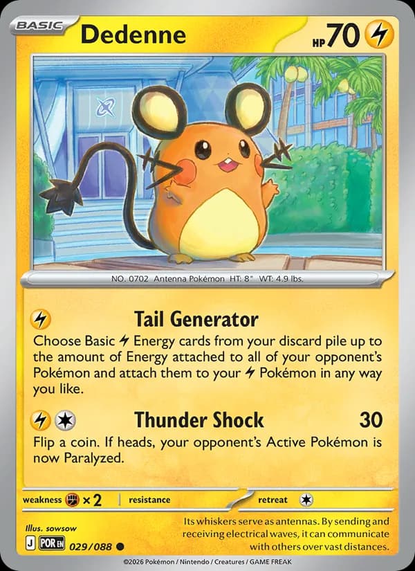 Dedenne, carta 029 de Perfect Order