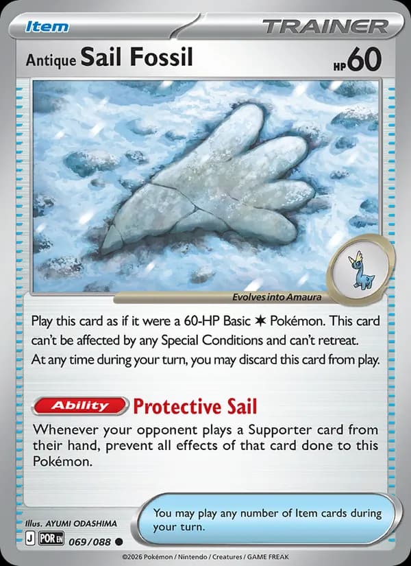 Antique Sail Fossil, carta 069 de Perfect Order