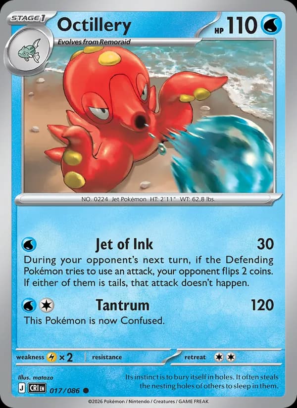 Octillery, carta 017 de Chaos Rising