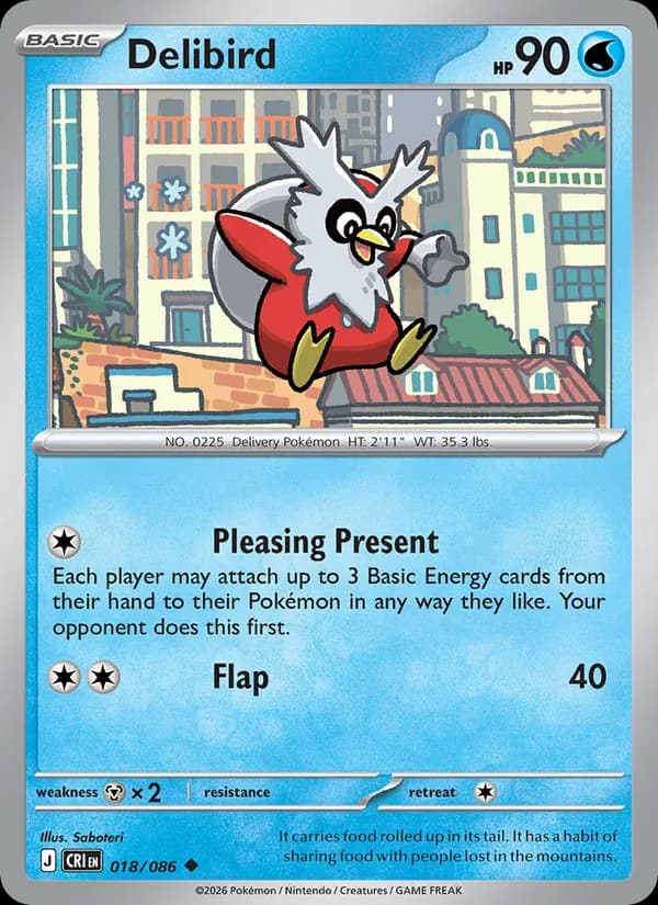 Delibird, carta 018 de Chaos Rising