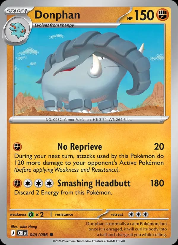 Donphan, carta 045 de Chaos Rising