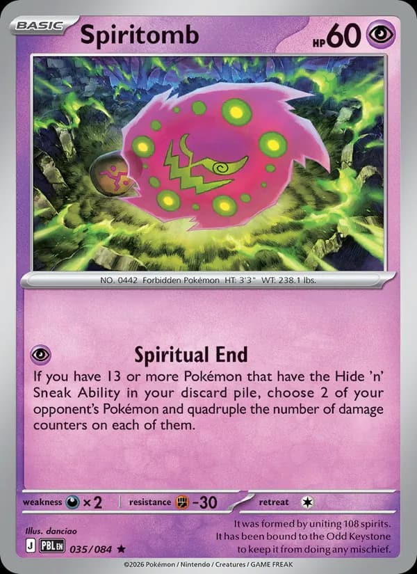 Spiritomb, carta 035 de Pitch Black
