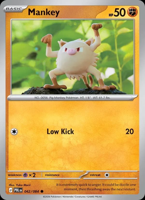 Mankey, carta 042 de Pitch Black