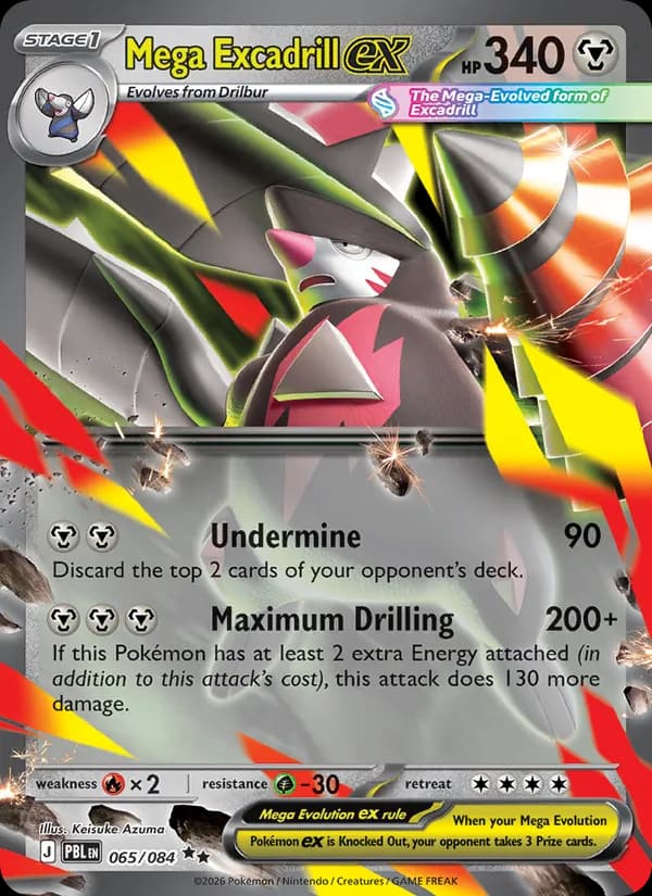 Mega Excadrill ex, carta 065 de Pitch Black