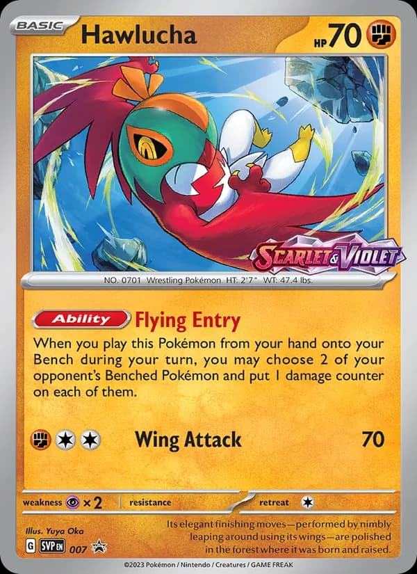 Hawlucha, carta 007 de SVP Black Star Promos