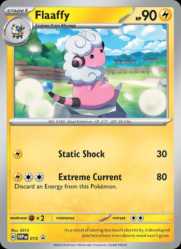 Flaaffy, carta 015 de SVP Black Star Promos