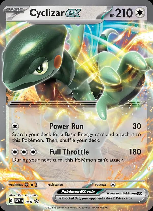 Cyclizar ex, carta 018 de SVP Black Star Promos