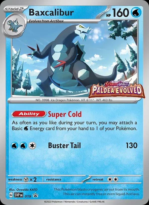 Baxcalibur, carta 019 de SVP Black Star Promos