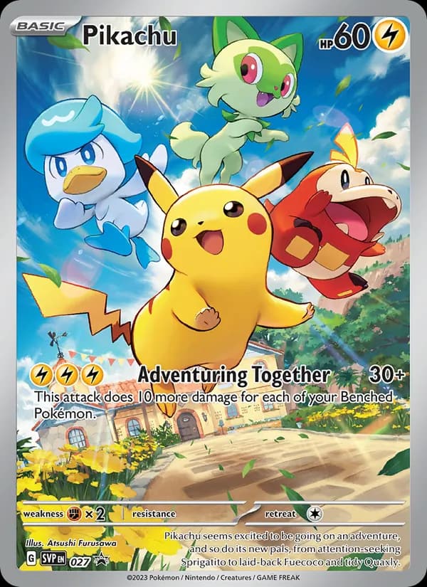 Pikachu, carta 027 de SVP Black Star Promos
