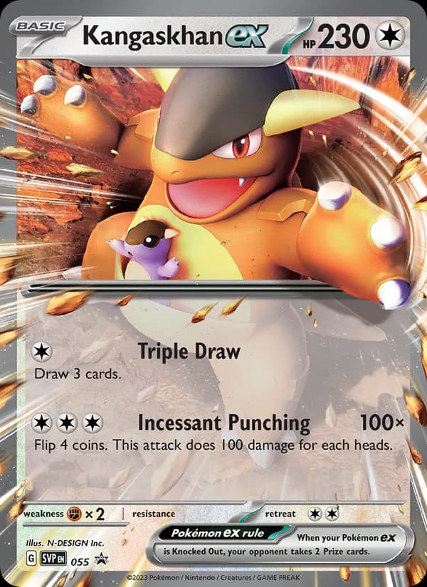 Kangaskhan ex, carta 055 de SVP Black Star Promos