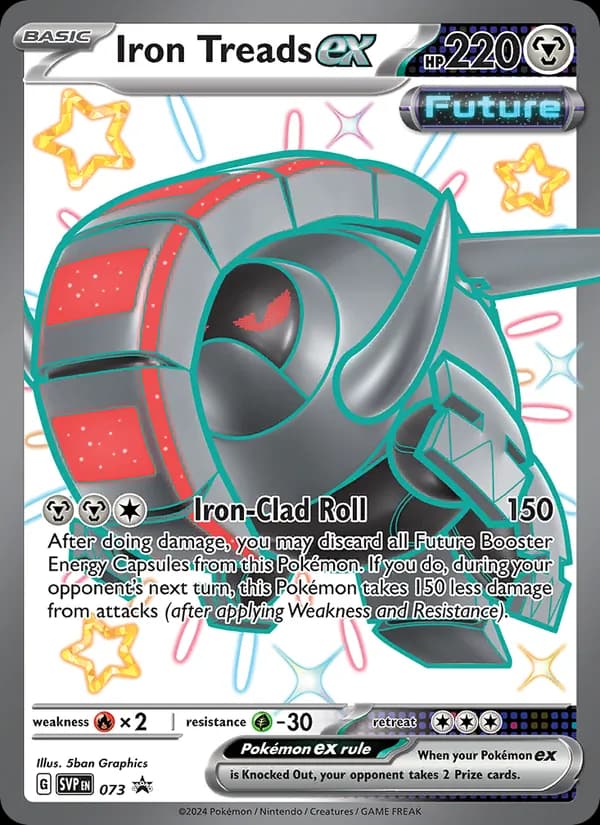 Iron Treads ex, carta 073 de SVP Black Star Promos