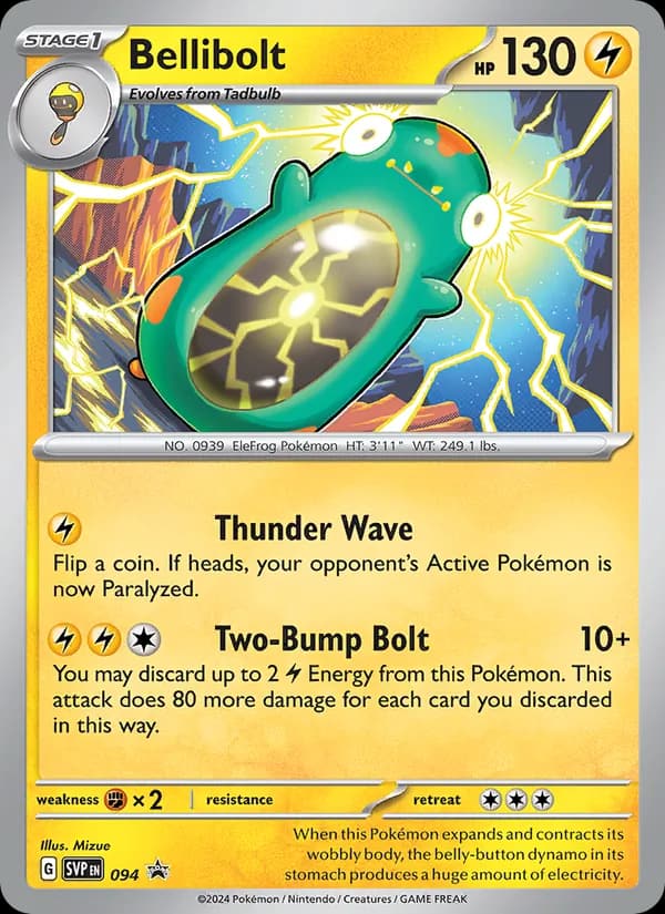 Bellibolt, carta 094 de SVP Black Star Promos