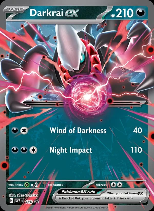 Darkrai ex, carta 110 de SVP Black Star Promos