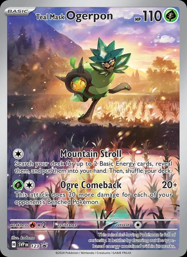 Teal Mask Ogerpon, carta 123 de SVP Black Star Promos