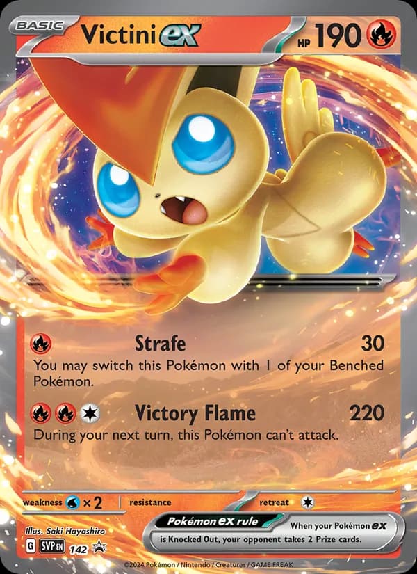Victini ex, carta 142 de SVP Black Star Promos