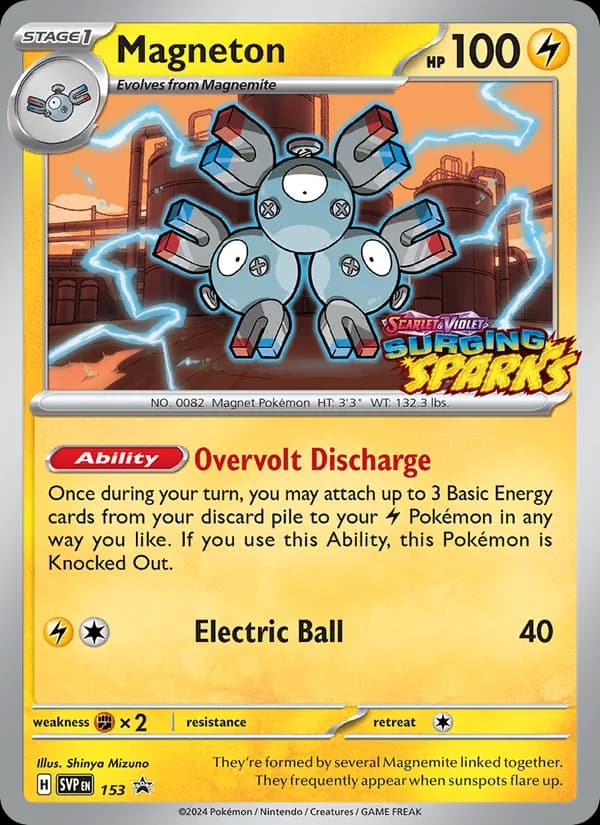 Magneton, carta 153 de SVP Black Star Promos