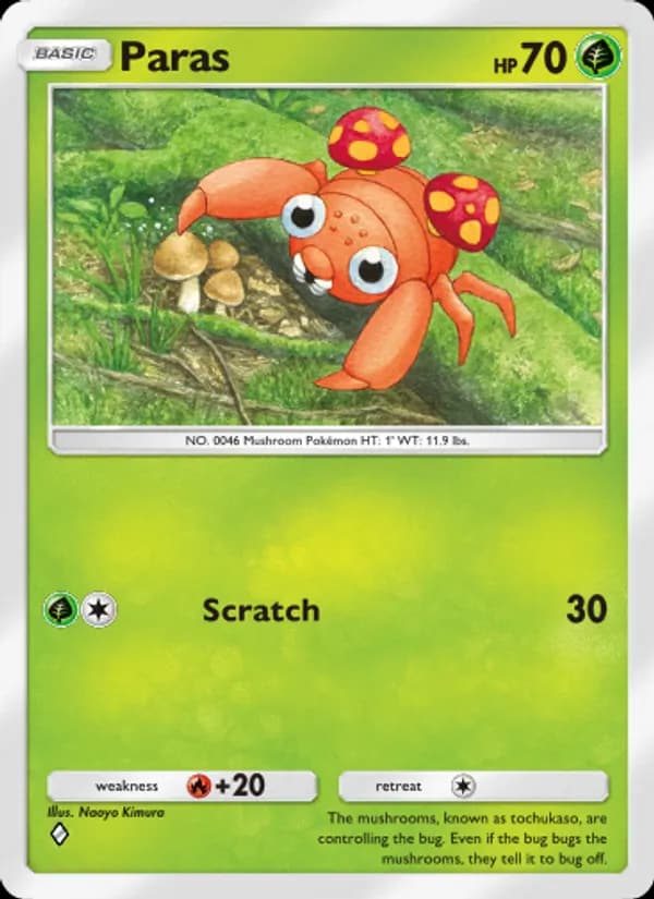 Paras, carta 014 de Genetic Apex