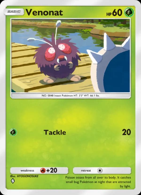 Venonat, carta 016 de Genetic Apex