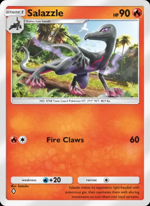 Salazzle, carta 050 de Genetic Apex
