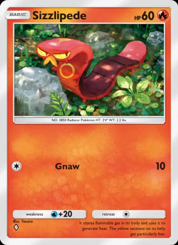 Sizzlipede, carta 051 de Genetic Apex
