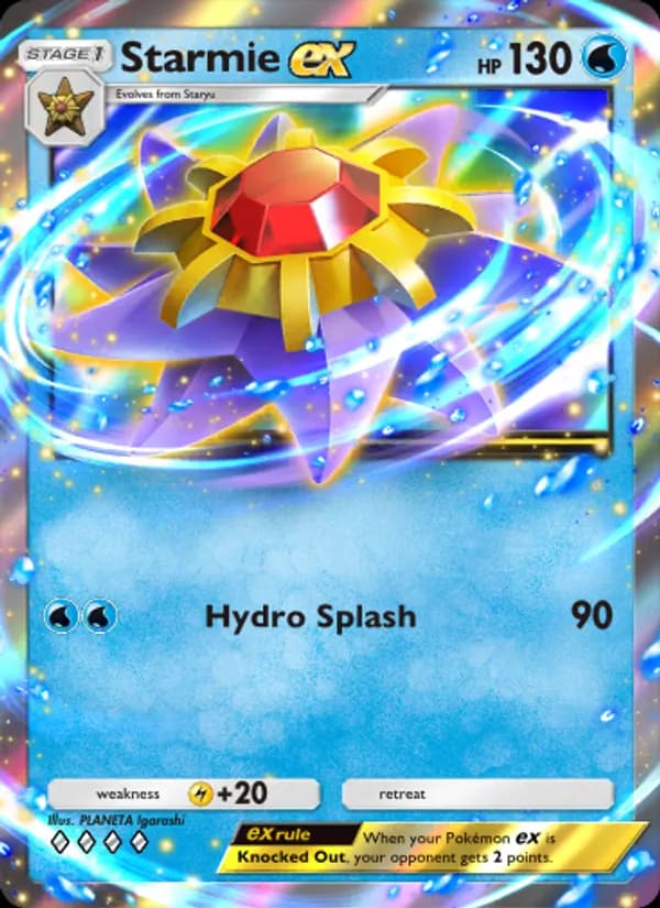 Starmie ex, carta 076 de Genetic Apex