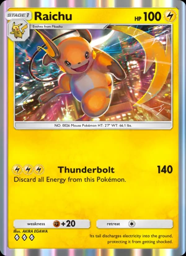 Raichu, carta 095 de Genetic Apex