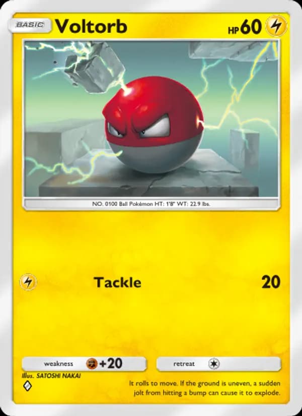 Voltorb, carta 099 de Genetic Apex