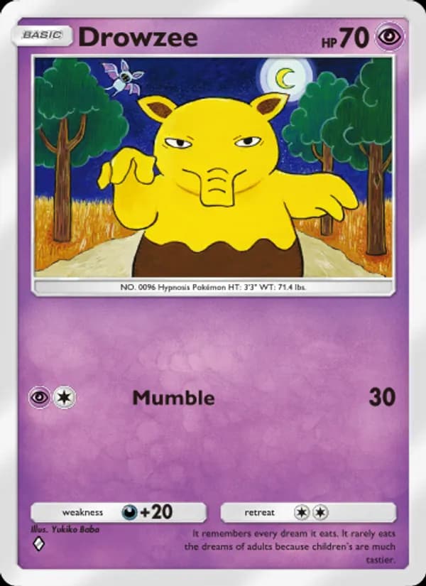 Drowzee, carta 124 de Genetic Apex