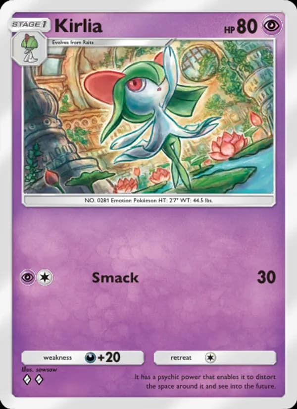 Kirlia, carta 131 de Genetic Apex