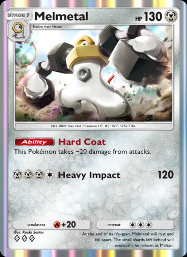 Melmetal, carta 182 de Genetic Apex