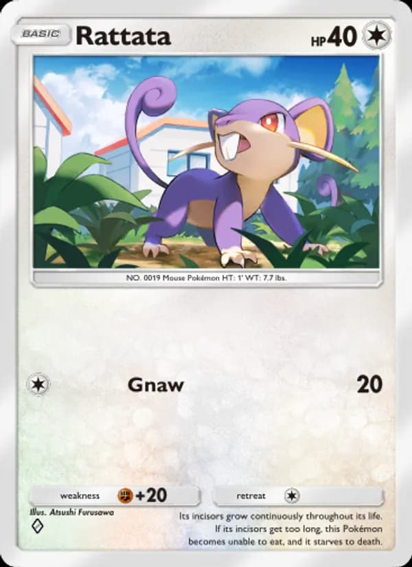 Rattata, carta 189 de Genetic Apex