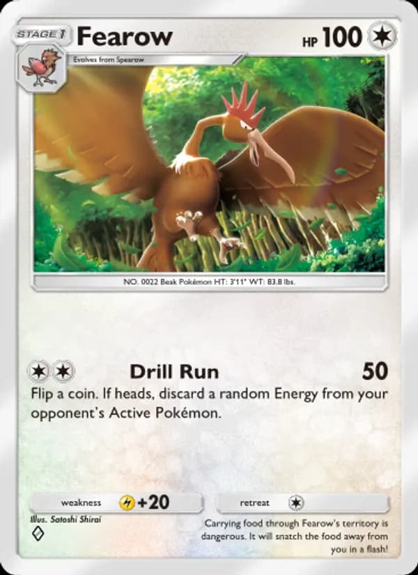 Fearow, carta 192 de Genetic Apex
