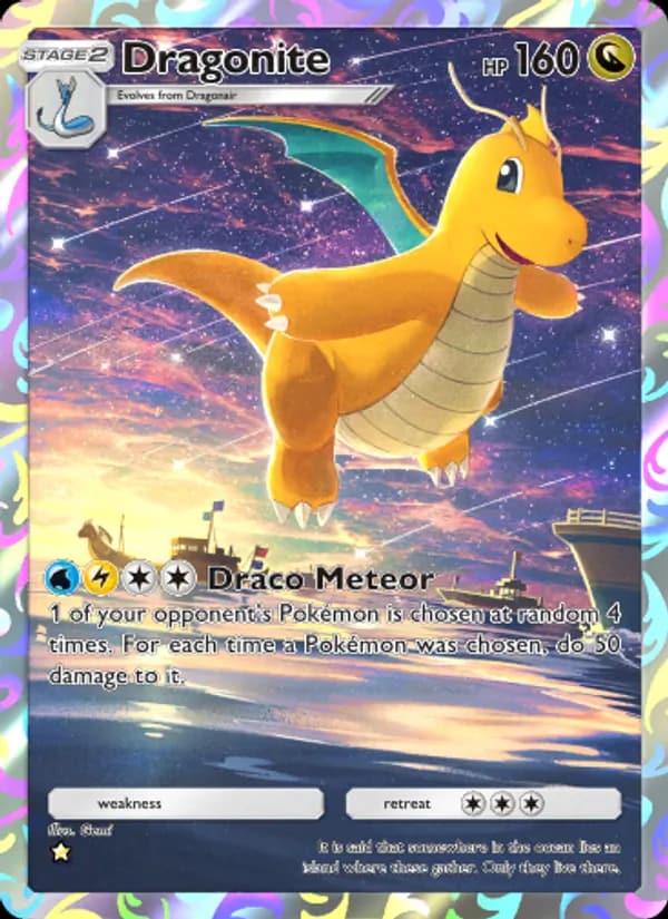 Dragonite, carta 244 de Genetic Apex
