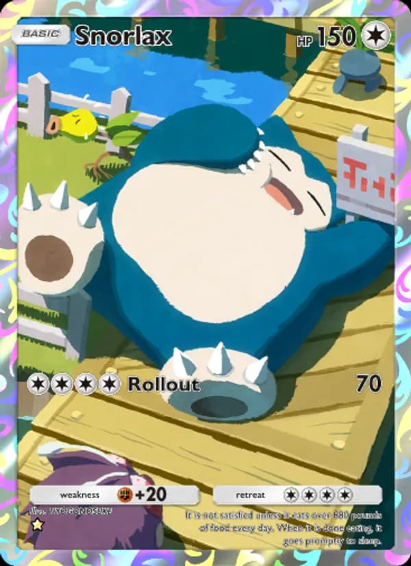Snorlax, carta 250 de Genetic Apex