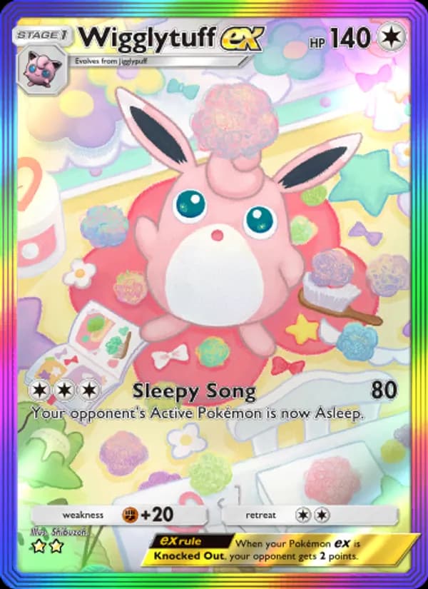 Wigglytuff ex, carta 279 de Genetic Apex
