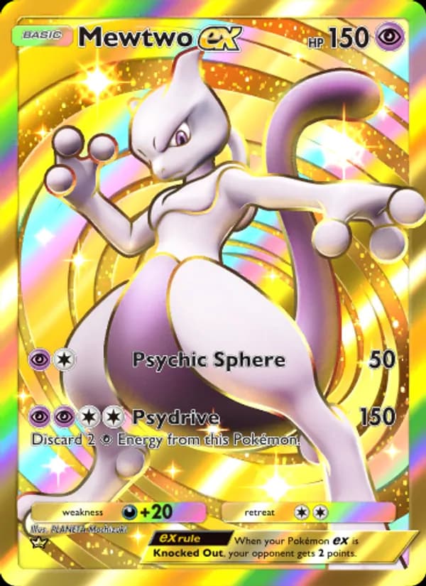 Mewtwo ex, carta 286 de Genetic Apex