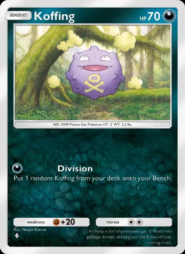 Koffing, carta 049 de Mythical Island